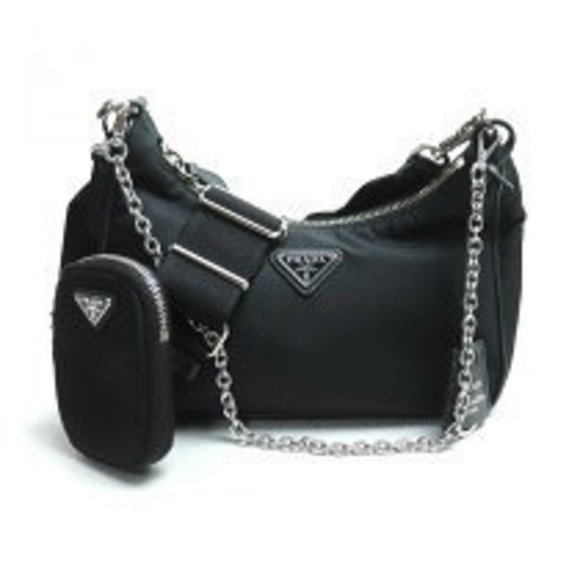 Prada Re Edition Re Nylon Shoulder Bag Black - Picture 1 of 9